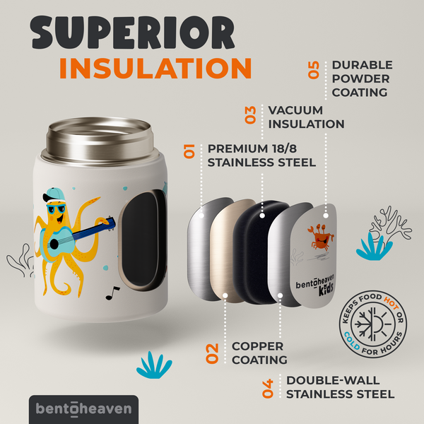 Kids Food Jar - Party Octopus