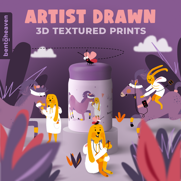 Kids Food Jar - Riding Rabbit