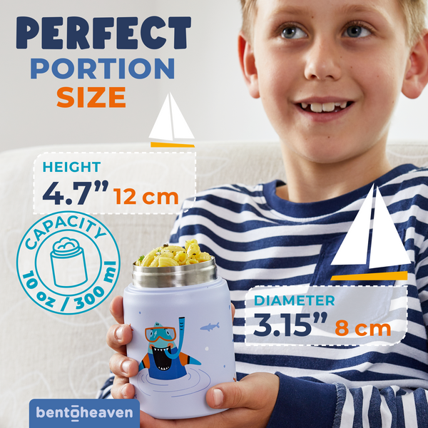 Kids Food Jar - Surfer Shark