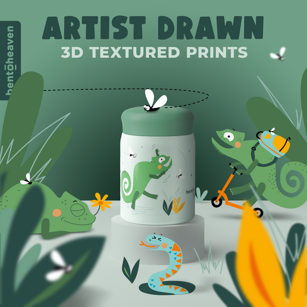 Kids Food Jar - Trekking Chameleon