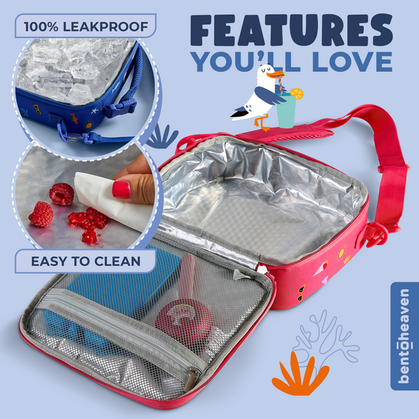 Kids Insulated Bag - Surfer Shark