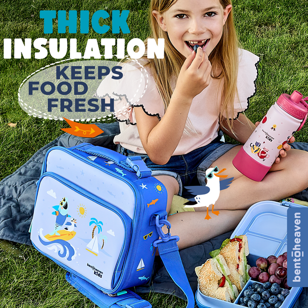 Kids Insulated Bag - Surfer Shark