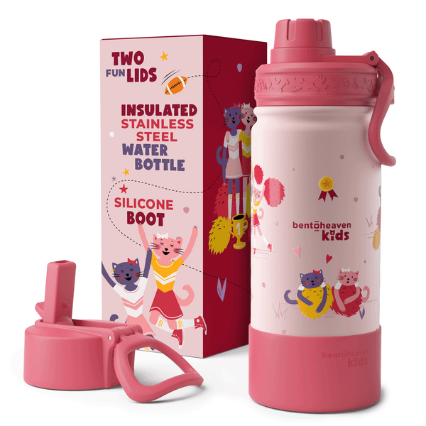 Kids Insulated Bottle - Cheerleader Cats