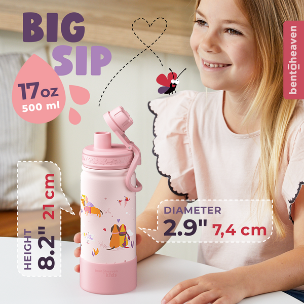 Kids Insulated Bottle - Cruising Dogs