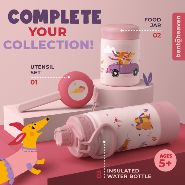 Kids Insulated Bottle - Cruising Dogs