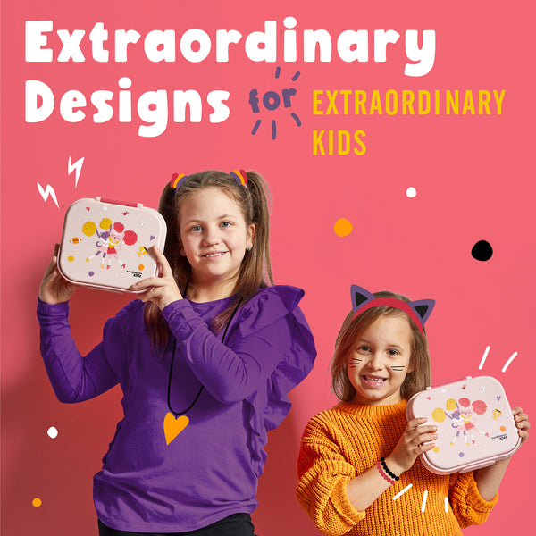 Kids Bento Box - Cheerleader Cats