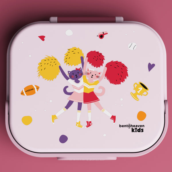 Kids Bento Box - Cheerleader Cats