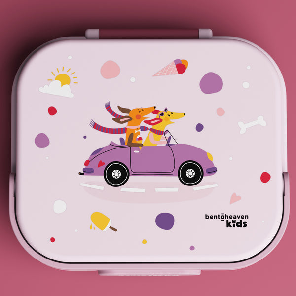 Kids Bento Box - Cruising Dogs