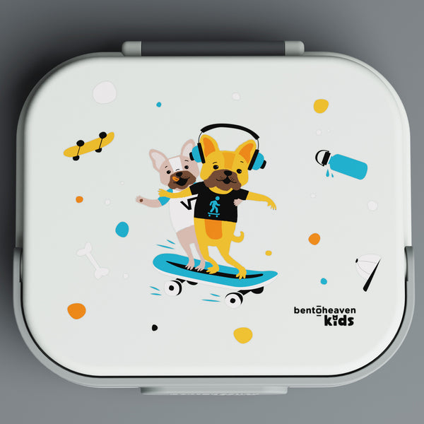 Kids Bento Box - Skater Dogs