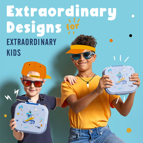 Kids Bento Box - Surfer Shark