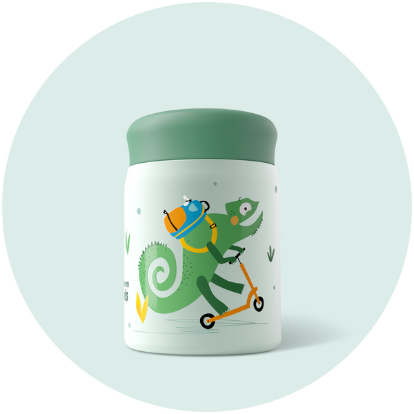 Kids Food Jar - Trekking Chameleon