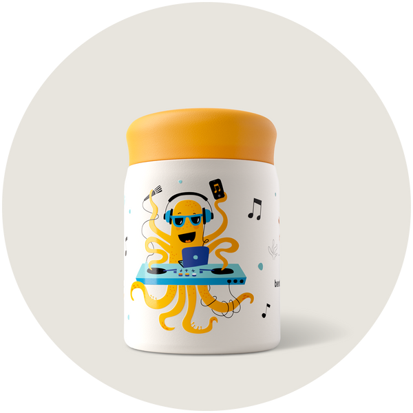Kids Food Jar - Party Octopus