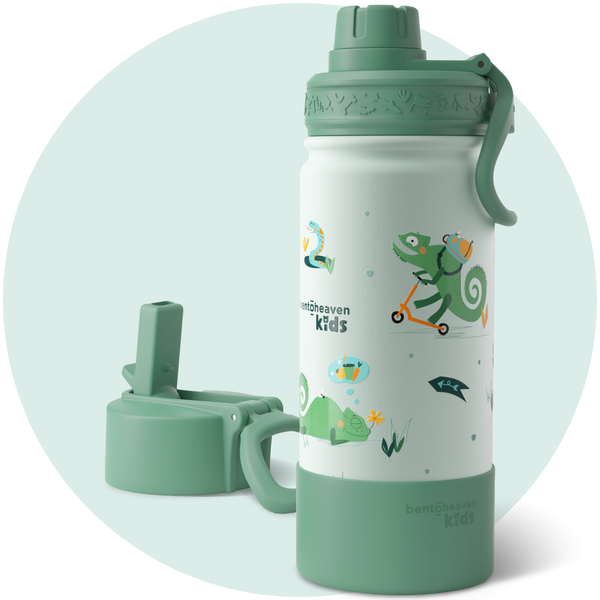 Kids Insulated Bottle - Trekking Chameleon