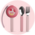 Kids Travel Utensils - Cheerleader Cats