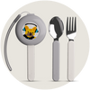 Kids Travel Utensils - Skater Dogs