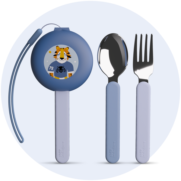 Kids Travel Utensils - Hockey Tigers