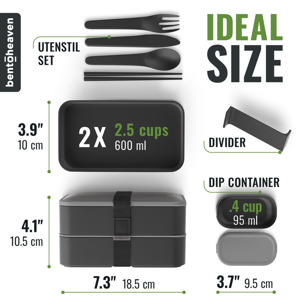 Premium Bento Box - Whispering Gray