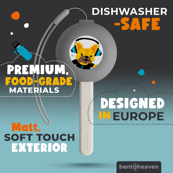 Kids Travel Utensils - Skater Dogs