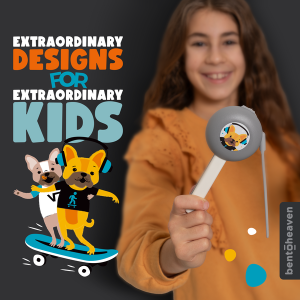 Kids Travel Utensils - Skater Dogs