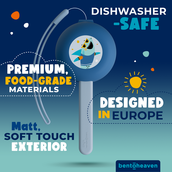 Kids Travel Utensils - Surfer Shark