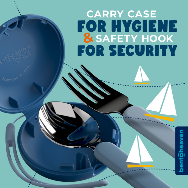 Kids Travel Utensils - Surfer Shark