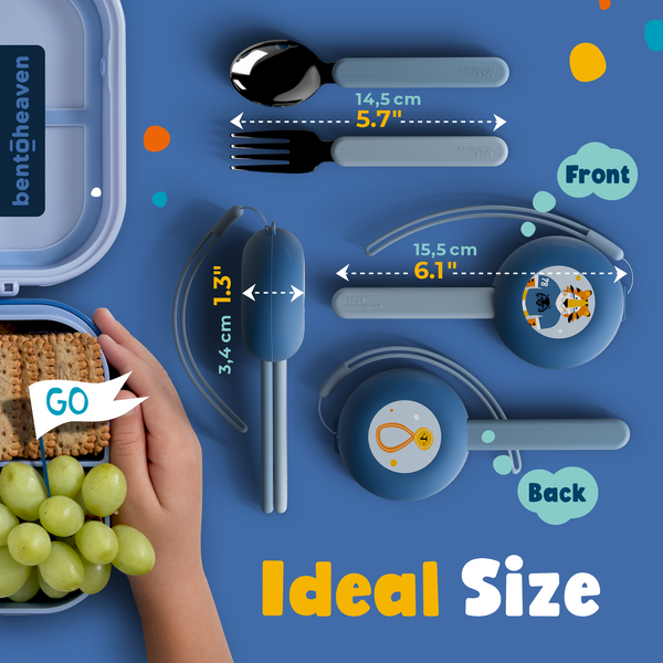 Kids Travel Utensils - Hockey Tigers