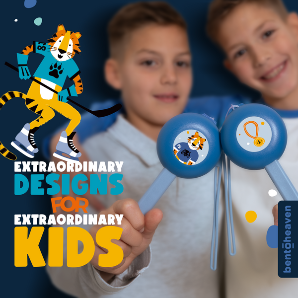 Kids Travel Utensils - Hockey Tigers