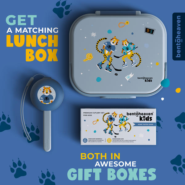 Kids Travel Utensils - Hockey Tigers