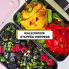 Halloween Jack-O'-Lantern Stuffed Peppers