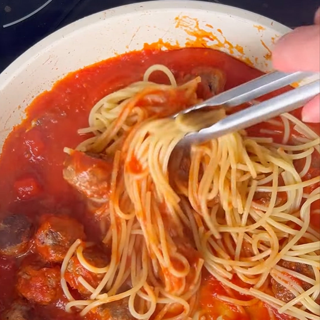 Easy Mini Meatball Spaghetti Recipe for Kids | Bentoheaven
