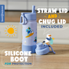 Kids Insulated Bottle - Surfer Shark