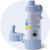 Kids Insulated Bottle - Surfer Shark