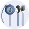 Kids Travel Utensils - Surfer Shark
