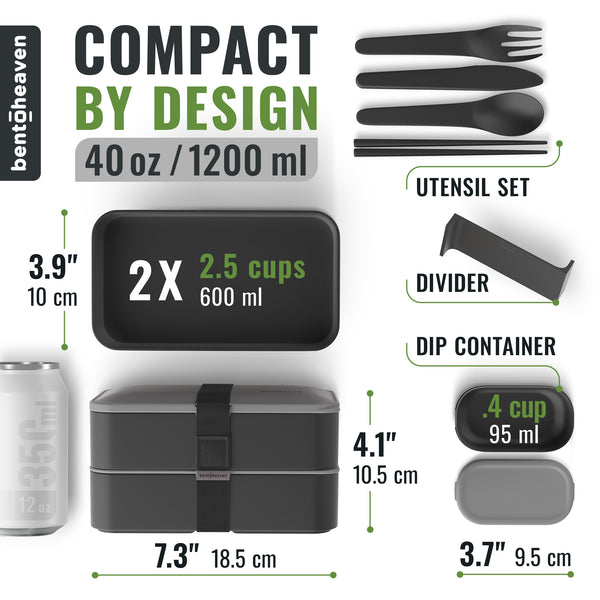 Premium Bento Box - Whispering Gray