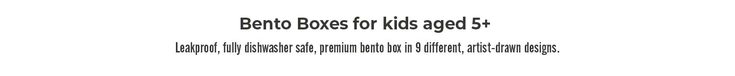 Bentoheaven Premium Bento Lunch Box for Kids, 9 Designs, Leak-proof 3-4  Compartments, Divider, Ideal size 30oz, Microwave/Dishwasher Safe Kids  Bento